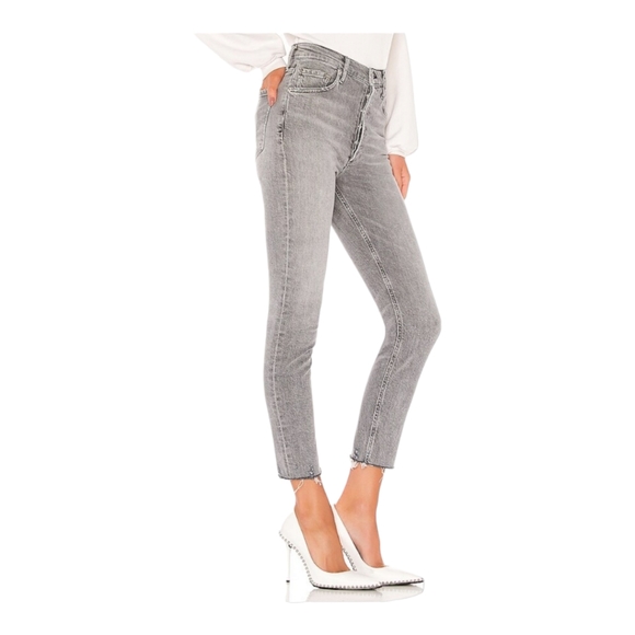 Agolde Nico High Rise Button Fly Ankle Fray Like New Size 31 Has stretch - Picture 3 of 16